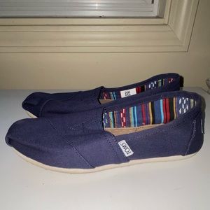 Woman Blue Toms - Size 6.5